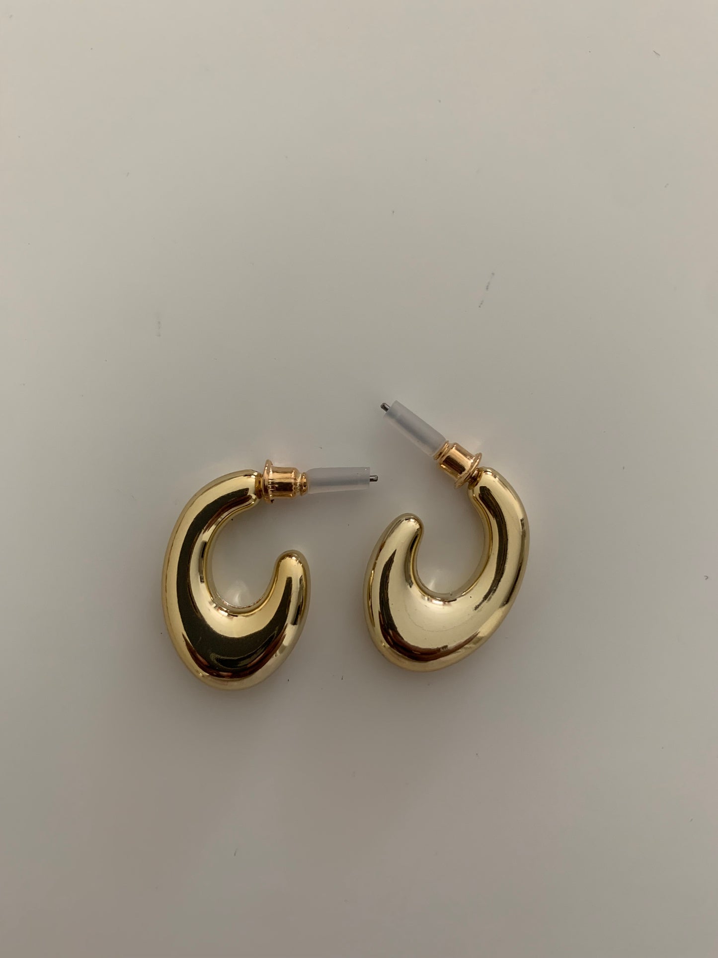Cursive Gold-Plated Earrings