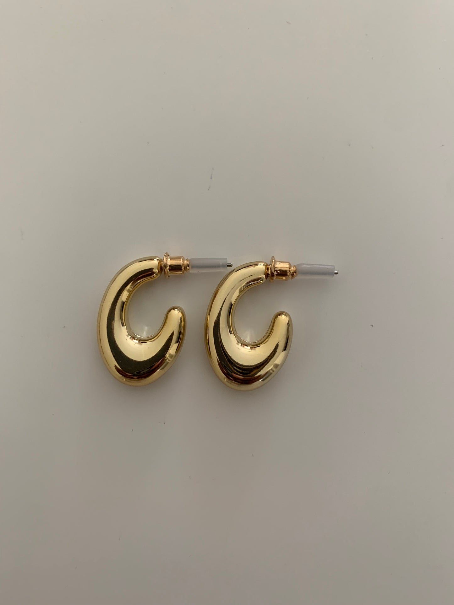 Cursive Gold-Plated Earrings
