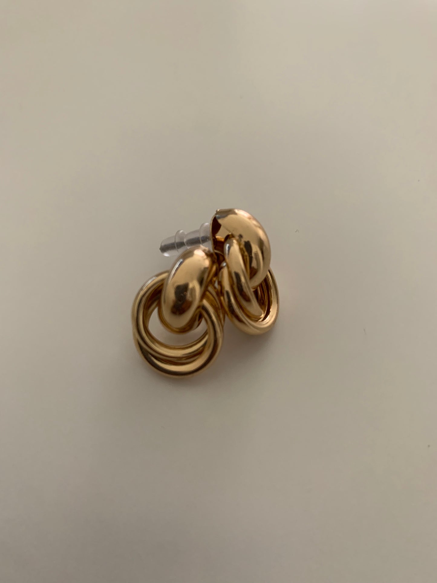 Queue Knot Gold-Plated Earrings