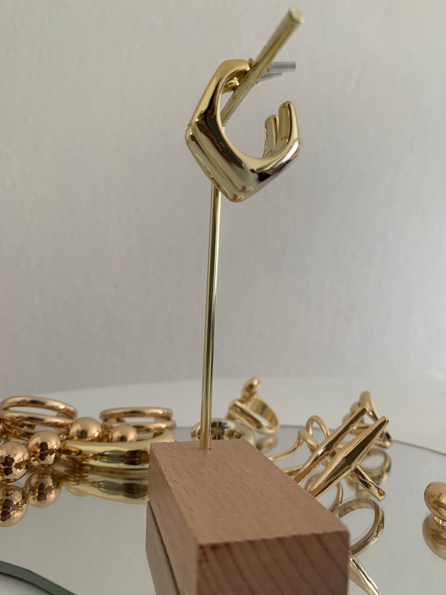 Hexane Gold-Plated Earrings