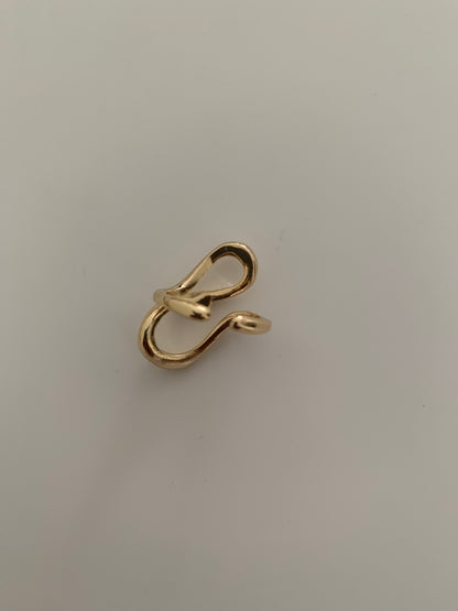 Semi-Infinity Gold-Plated Ring