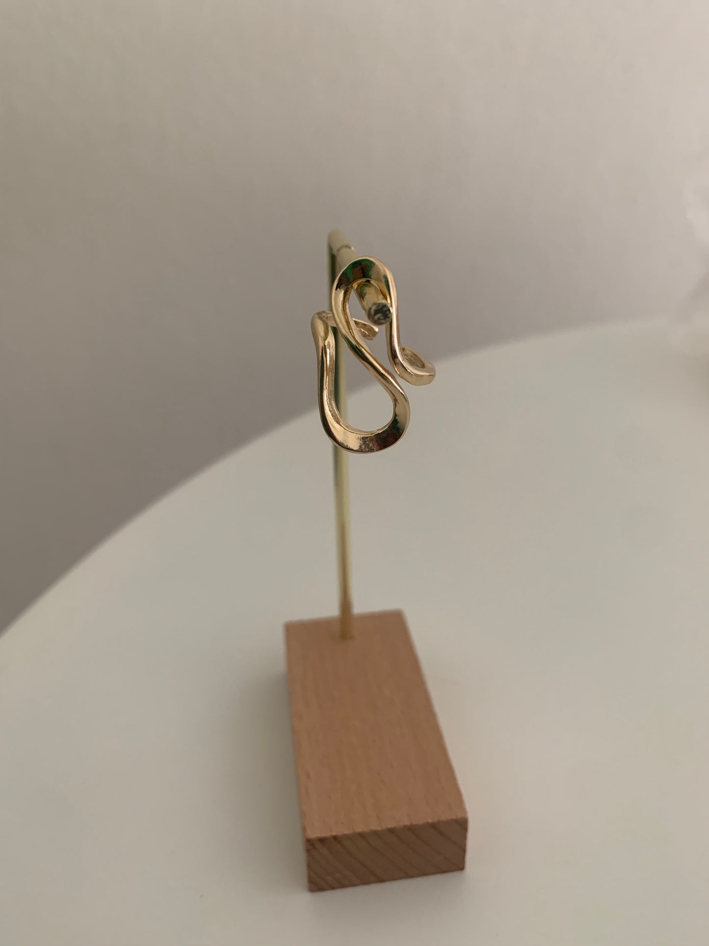 Semi-Infinity Gold-Plated Ring