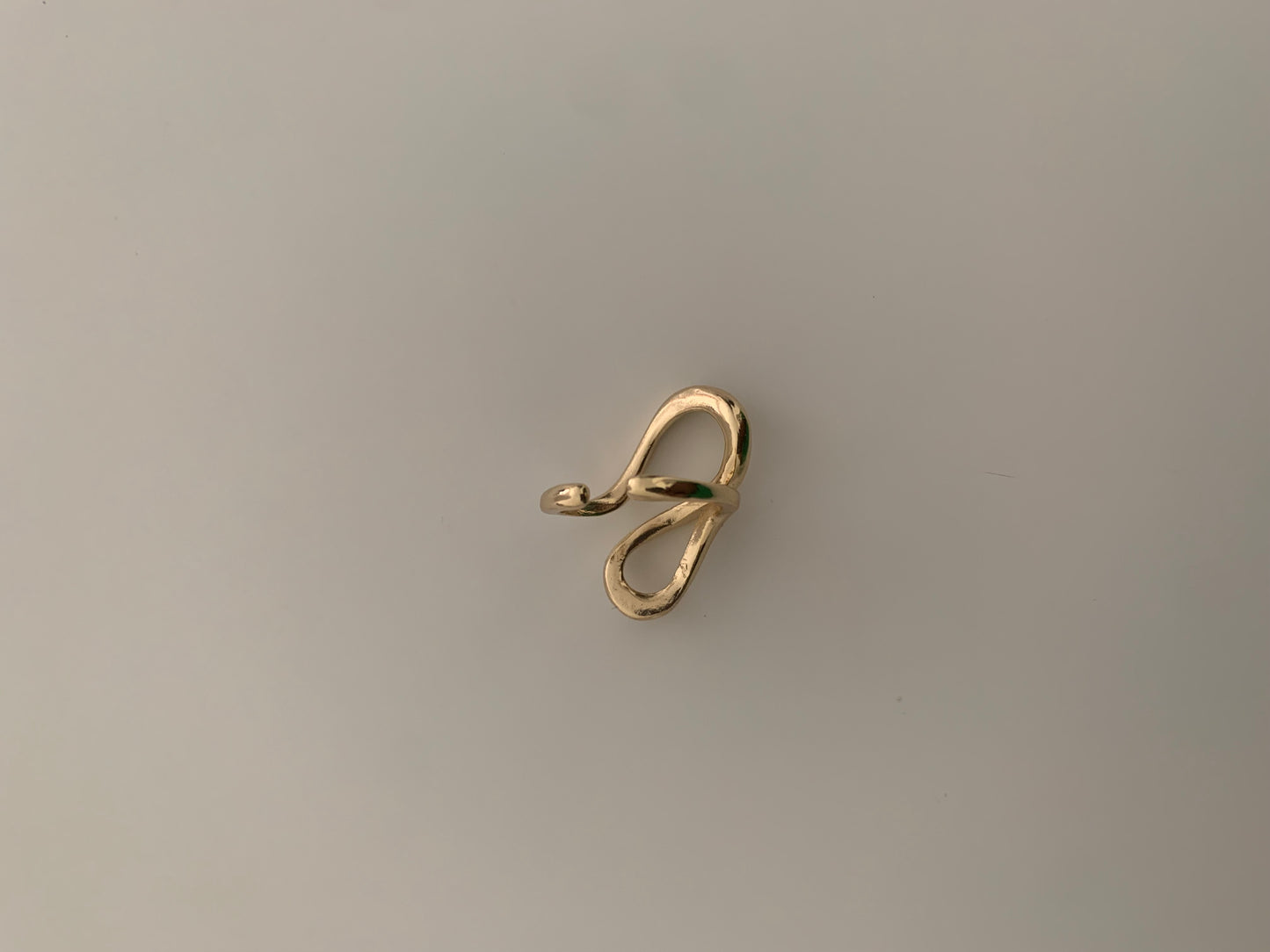 Semi-Infinity Gold-Plated Ring