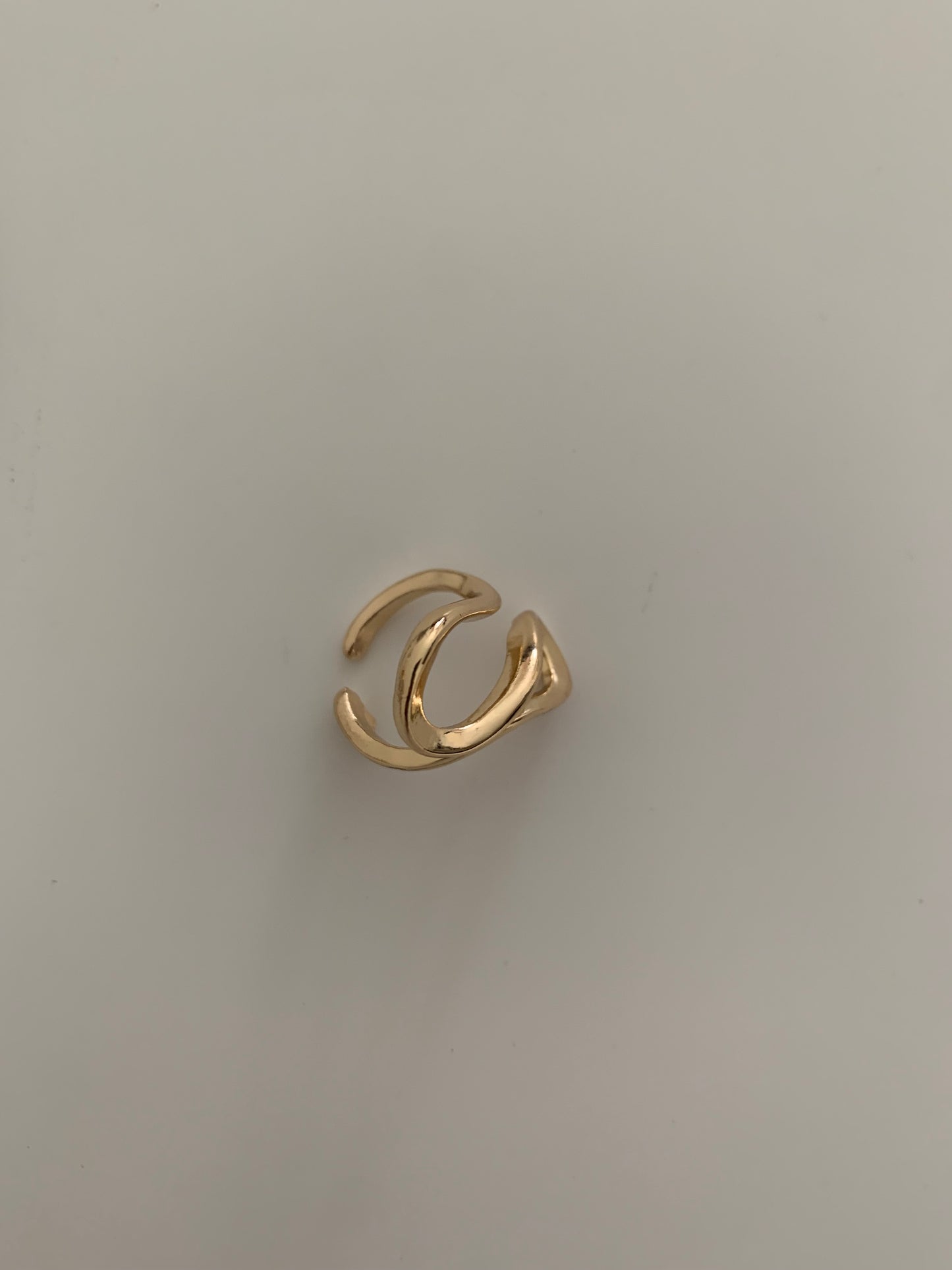 Semi-Infinity Gold-Plated Ring