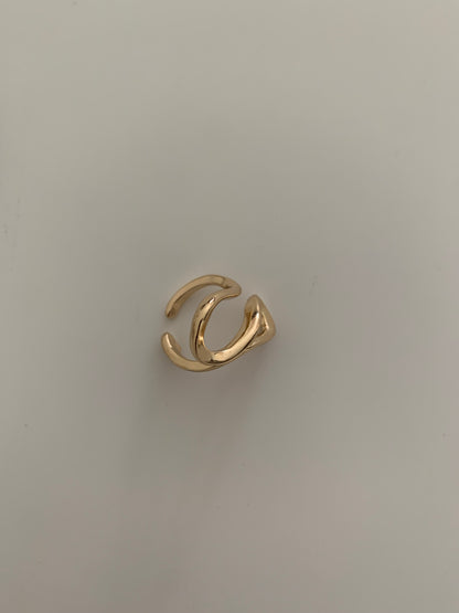 Semi-Infinity Gold-Plated Ring