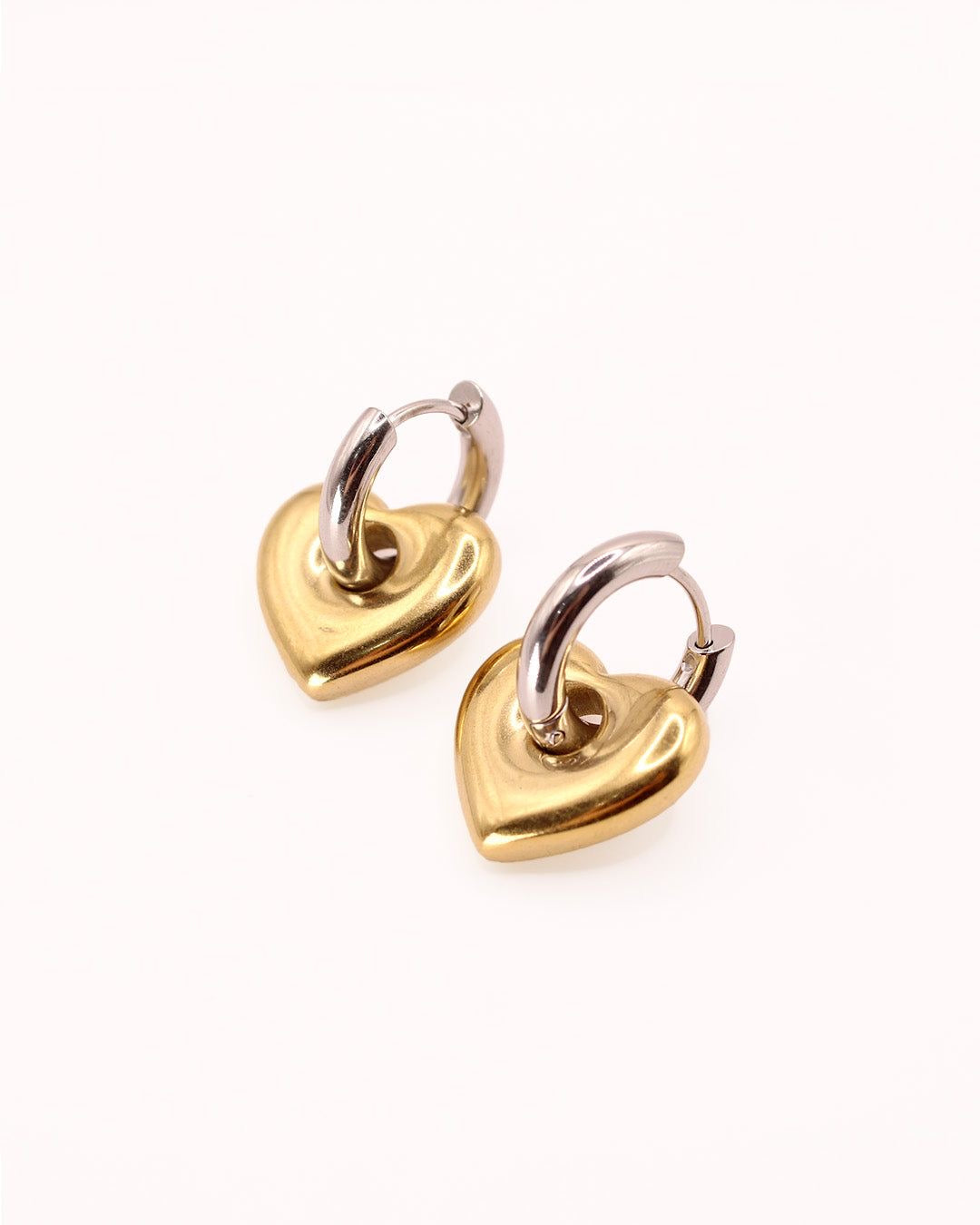 Dual-Colour Heart Hoops | Waterproof