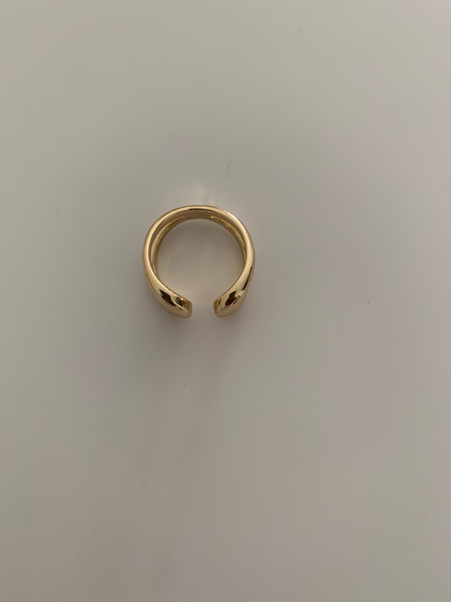 C-Hollow Gold-Plated Ring